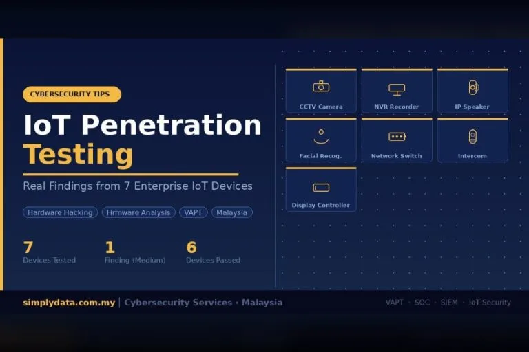 IoT Penetration Testing: Real Findings from 7 Enterprise IoT Devices