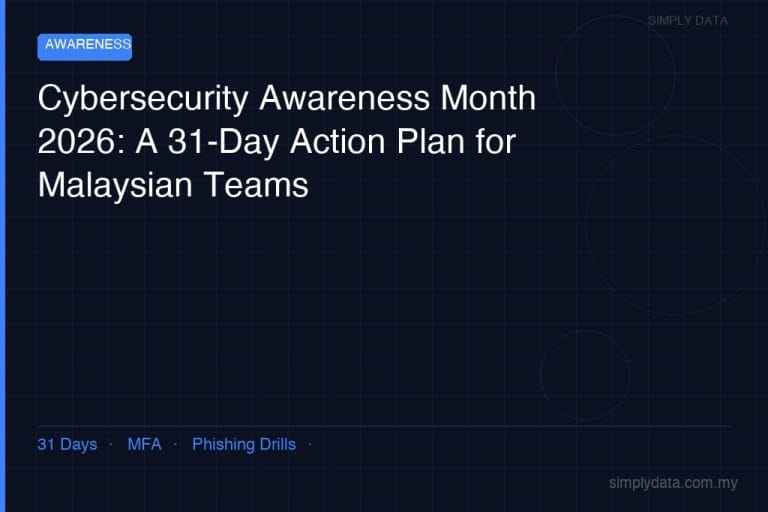 Cybersecurity Awareness Month 2026: A 31-Day Action Plan for Malaysian Teams