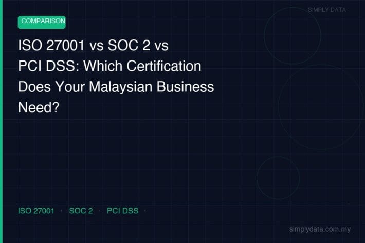 iso 27001 vs soc2 vs pci dss malaysia