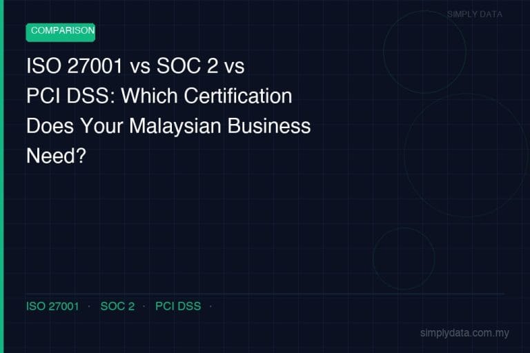 ISO 27001 vs SOC 2 vs PCI DSS: Which Certification Does Your Malaysian Business Need?