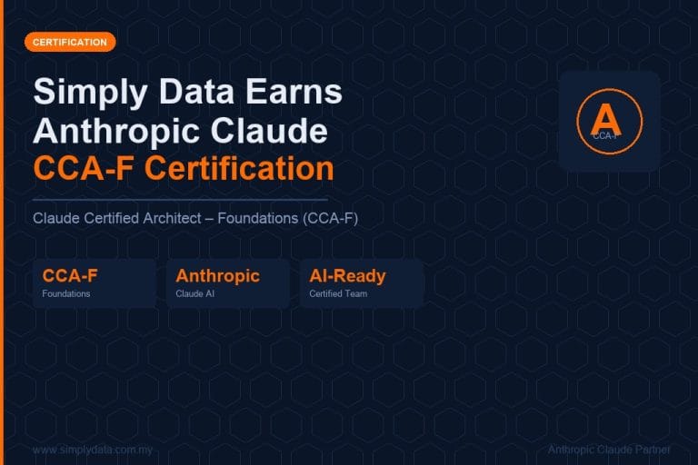 Simply Data Earns Anthropic Claude Certified Architect – Foundations (CCA-F) Certification