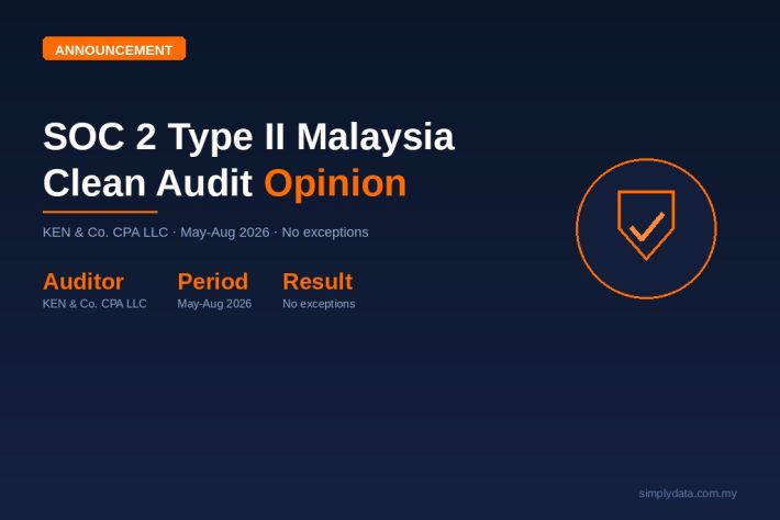 SOC 2 Type II Malaysia clean audit opinion