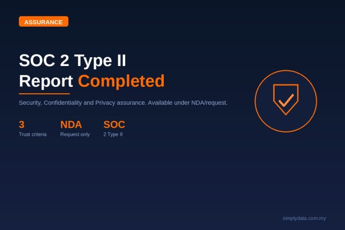SOC 2 Type II report completed blog thumbnail — Simply Data